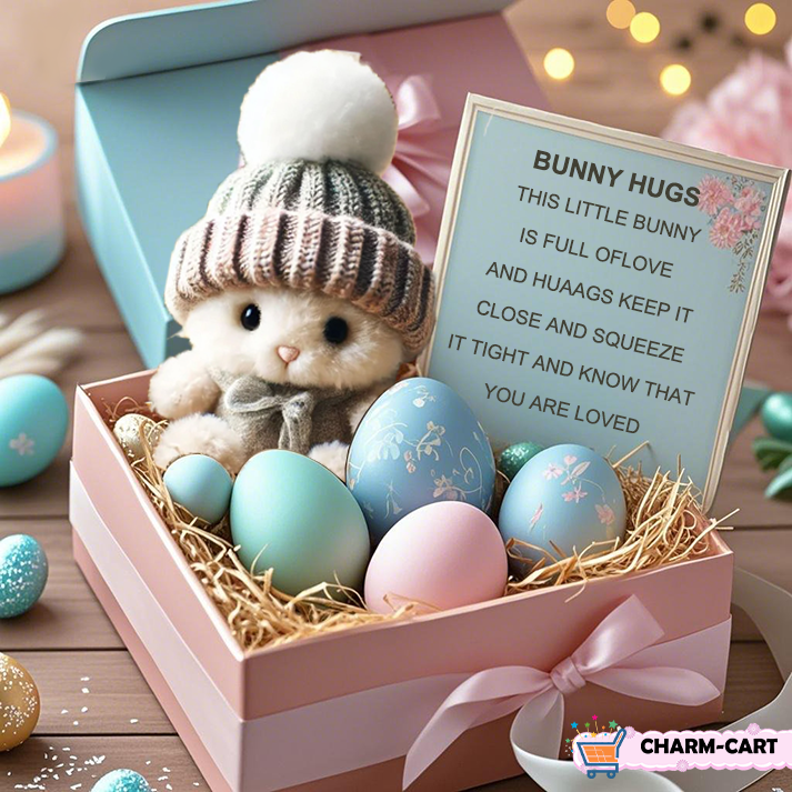 💖Easter Big Promotion: BUY 3 GET 1 FREE🔥Handmade Mini Bunny Hug Cute Easter Gift🐇🎁