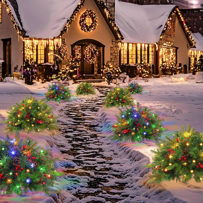 🔥🔥Final 5 Hours: 50% OFF🎄Pre-lit Artificial Christmas Tree Urn Filler💐