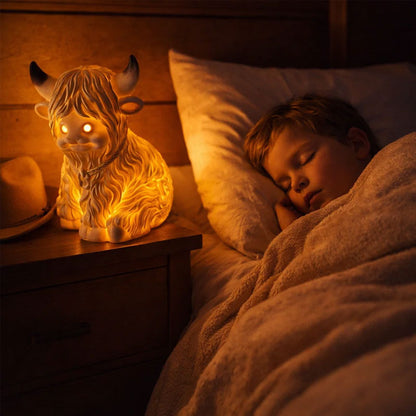 Glowing Highland Bull Lamp