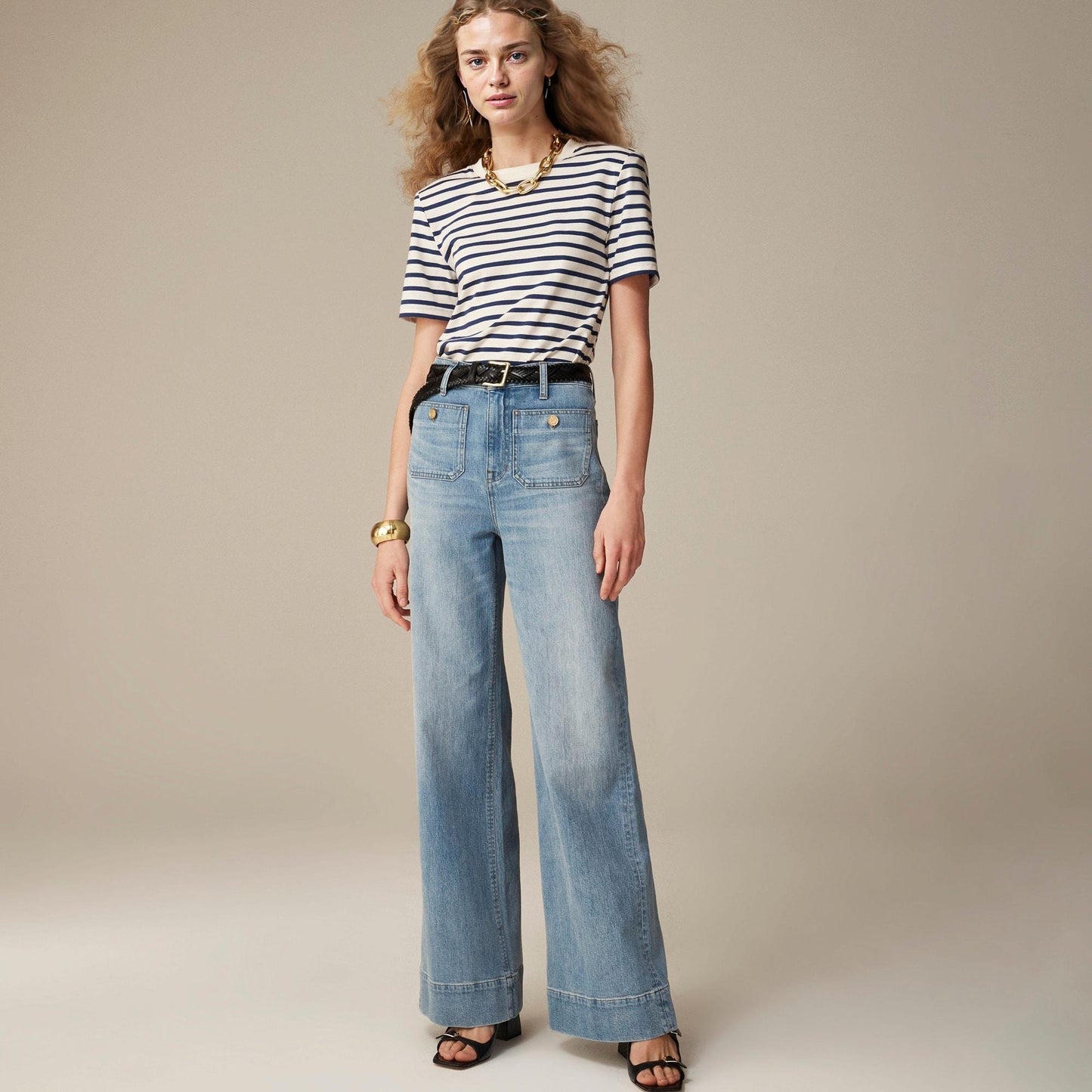 🔥Everyone deserves a great pair of genes (and jeans!)👖Vintage Tummy Tuck Sailor Wide Leg Jeans