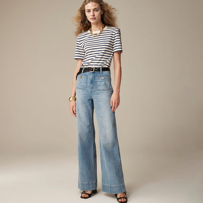 🔥Everyone deserves a great pair of genes (and jeans!)👖Vintage Tummy Tuck Sailor Wide Leg Jeans
