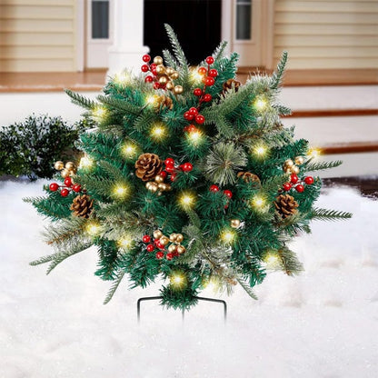 🔥🔥Final 5 Hours: 50% OFF🎄Pre-lit Artificial Christmas Tree Urn Filler💐