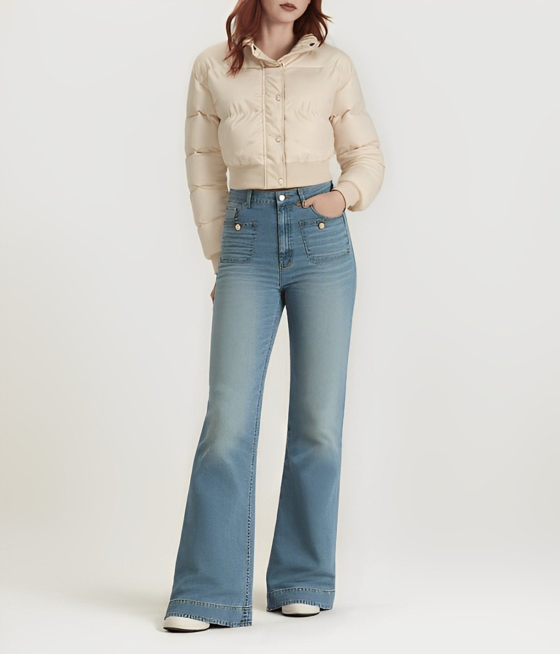 🔥Everyone deserves a great pair of genes (and jeans!)👖Vintage Tummy Tuck Sailor Wide Leg Jeans