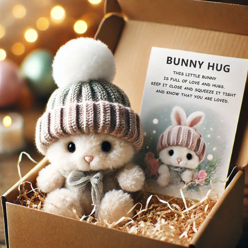 💖Easter Big Promotion: BUY 3 GET 1 FREE🔥Handmade Mini Bunny Hug Cute Easter Gift🐇🎁