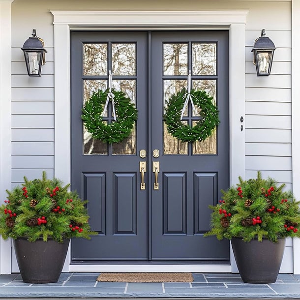 🔥🔥Final 5 Hours: 50% OFF🎄Pre-lit Artificial Christmas Tree Urn Filler💐