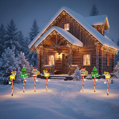 6-Pack Solar Christmas Decorative Lights