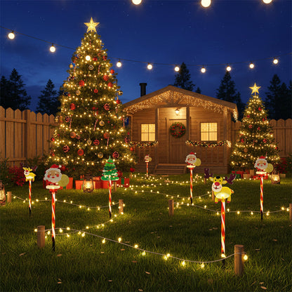 6-Pack Solar Christmas Decorative Lights