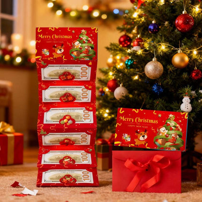 Christmas Money Gift Cards Envelope with 6 Slots